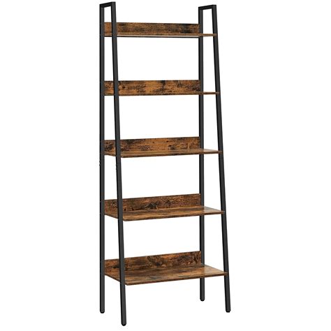 VASAGLE Bookshelf, 5-Tier Narrow Book Shelf, Bookcase for Home Office ...
