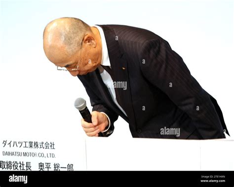 Tokyo, Japan. 20th Dec, 2023. Toyota Motor's subsidiary Daihatsu Motor president Soichiro ...