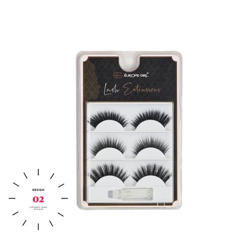 3D Eyelash Set with Glue
