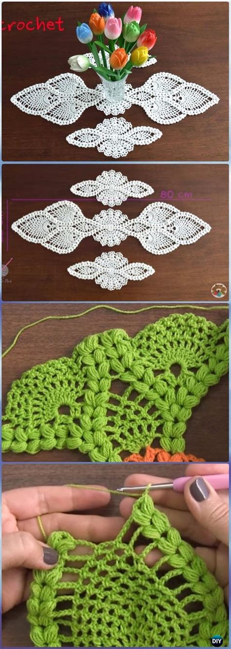 Crochet Table Runner Free Instructions 的图像结果