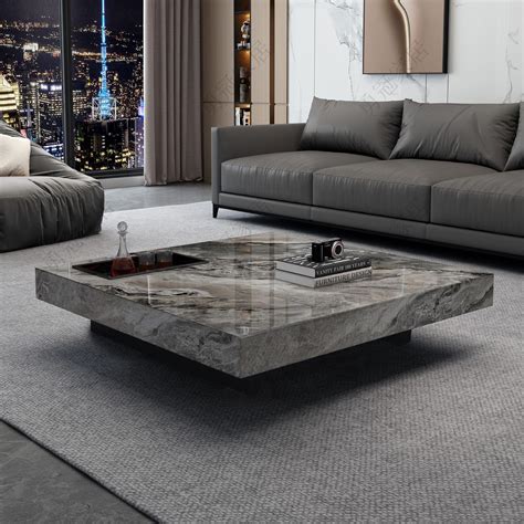 Coffee Table With Stone