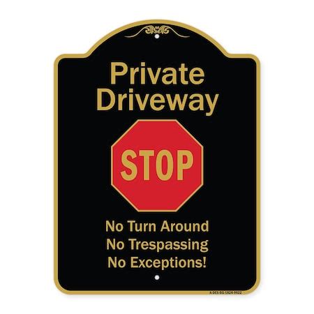 Signmission Black & Gold, 18 Inch x 24 Inch, Heavy Gauge Aluminum A-DES ...
