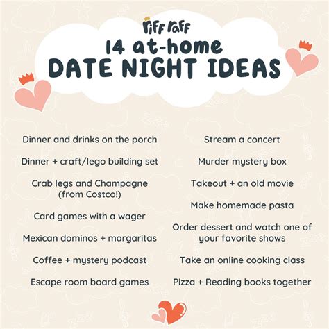 14 at home date night ideas by riff raff baby – Artofit