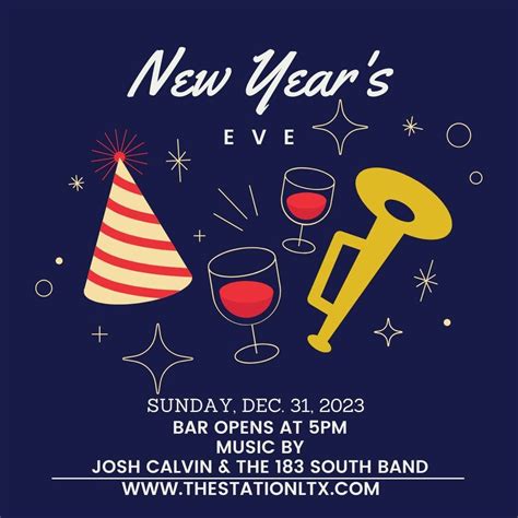 New Years Eve Celebration at The Station, 102 W. Pierce St. Luling, TX ...