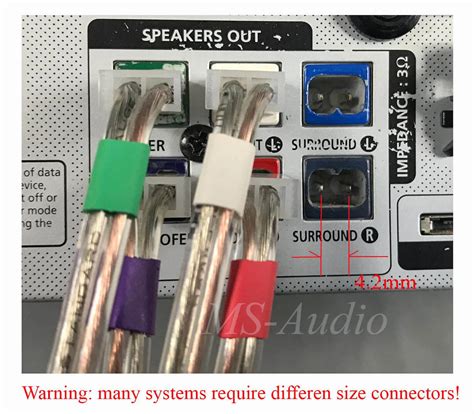 Ms-audio service 6 4.2mm speaker cable/wire plug/connectors for India ...