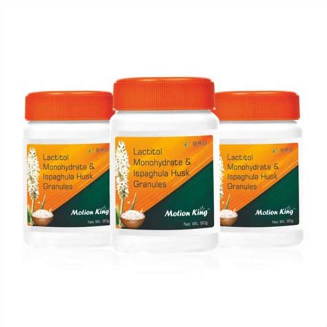 Motion King - Lactitol Monohydrate & Ispaghula Husk Granules - BRD Medilabs