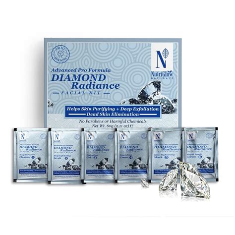 NutriGlow NATURAL'S Diamond Radiance Facial Kit for Acne & Spot Free ...