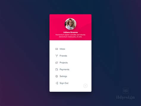 UI Menu Design 的图像结果