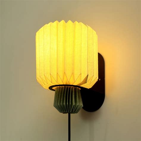 Modern Minimalist Wall Lamp - Linen Shade Sconce – The Living Influence