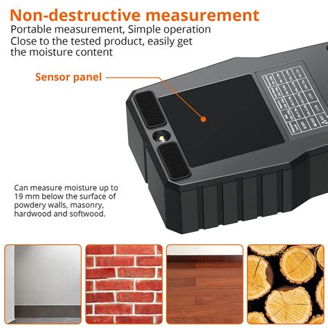 Proster Moisture Meter Wood Wall Floor Damp Tester Hygrometer Humidity ...
