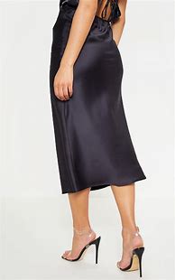 Image result for Black Satin Skirt