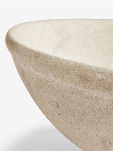 Buy Natural Lydford Stone Effect Ceramic Bowl from Next India
