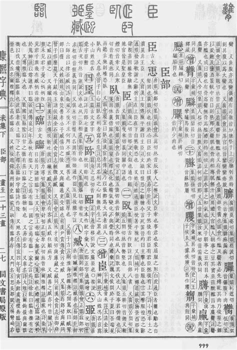 康熙字典第999页_康熙字典扫描版 - 词典网