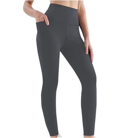 BVOFAR High Waisted Yoga Pants with Pockets for Women Stretch Soft ...
