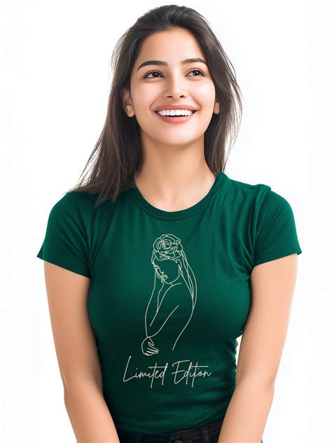 Limited Edition tshirt for women with Bold Woman Outline Design – Storeily