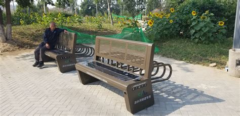 智慧太阳能座椅户外公园座椅太阳能椅厂家