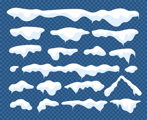 Snow caps | Premium Vector