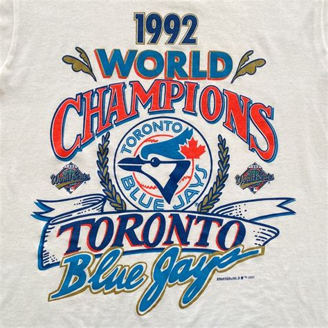 VTG – TORONTO BLUE JAYS CHAMPS CREST – 1992 | Blue jays, Tee shirt ...
