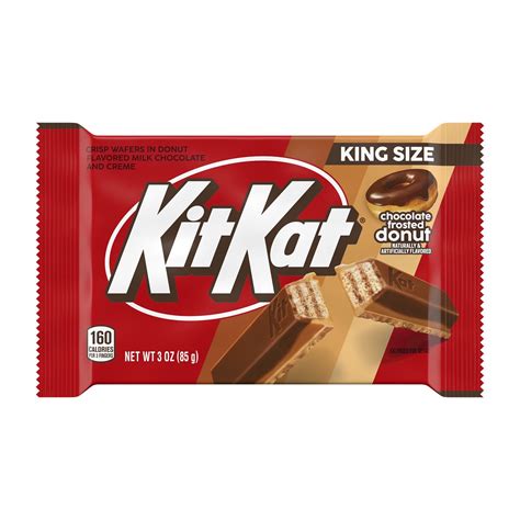 Kit Kat Chocolate Frosted Donut Flavored King Size Candy, Bar 3 oz ...