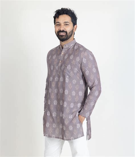 Men's Short Kurtas – Color Weave