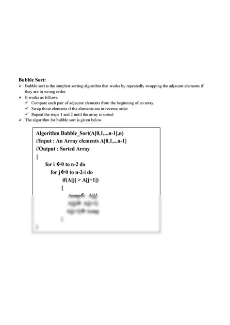 Image result for Bubble Sort in DS Easy Example Code