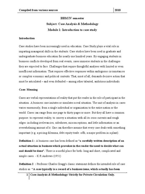 Image result for Case Study Introduction Paragraph