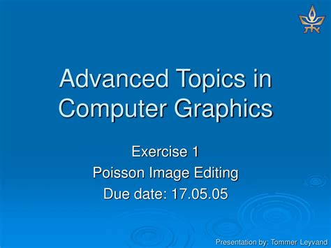 Computer Graphics Presentation Topics 的图像结果
