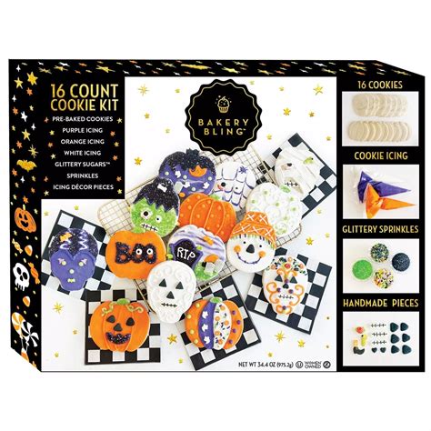 Bakery Bling Halloween Pre-Made Cookie Decorating Kit, Baking Supplies ...