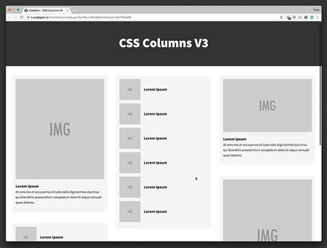 CSS Columns 的图像结果