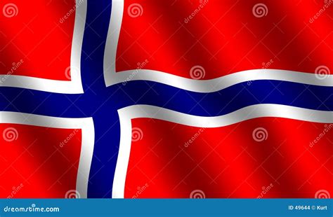 Norwegian flag stock illustration. Illustration of norwegian - 49644
