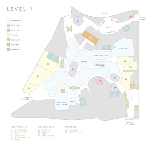 Resort Map - Fontainebleau Las Vegas