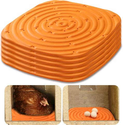 Amazon.com: YOOLEETC 6PCS Washable Nesting Pads Chicken Nesting Boxes ...