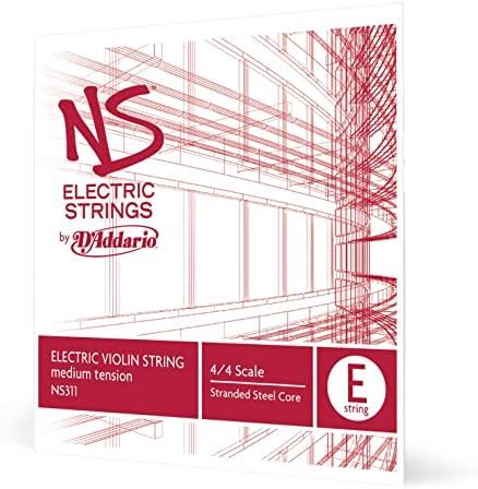 D'Addario NS Electric Violin Single E String, 4/4 Scale, Medium Tension ...