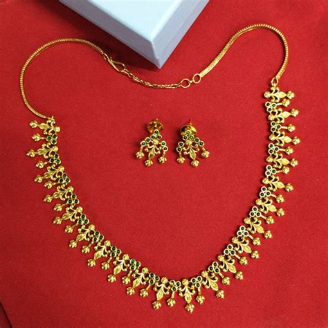 Shop Tarinika's Alala Gold Plated Tribal Necklace Set Online - Tarinika ...