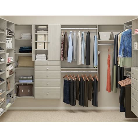 Easy Track 30-in x 30-in D Weathered Grey Solid Shelving Wood Closet ...