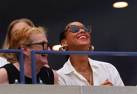 Celebrities at the US Open Tennis 的图像结果