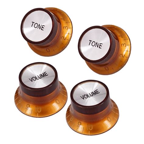 Buy Sharplace Electric Guitar Volume Knob Button Black Words for Style ...