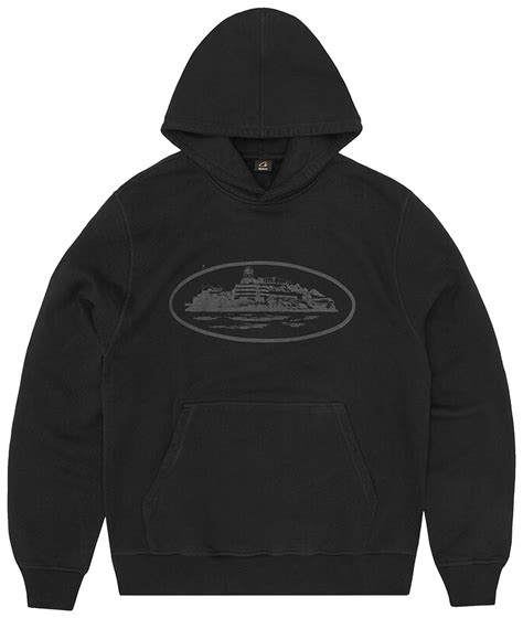 CORTEIZ ALCATRAZ V2 HOODIE TRIPLE BLACK