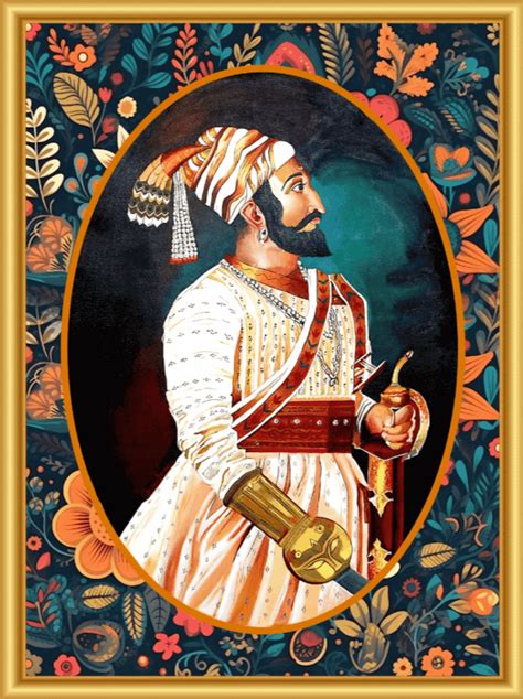 The Maratha - Chhatrapati Shivaji Maharaj Canvas Wall Painting – Aesthesy