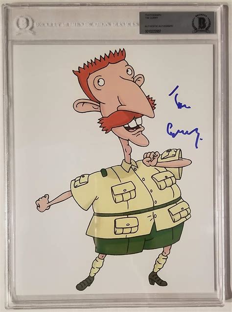 TIM CURRY Signed Slabbed 8x10 Photo NIGEL WILD THORNBERRYS Beckett BAS ...