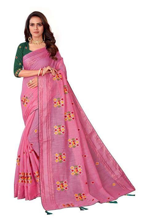 English Color Embroidery Party Wear sarees at wholesale price
