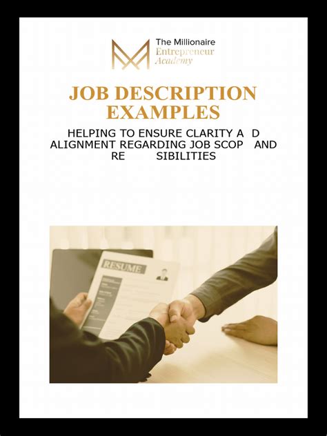Job Description Examples 的图像结果
