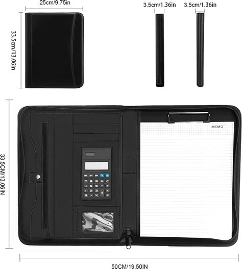 Buy LEASOUL A4 File Folder Padfolio Writing Pad Business Presentation ...