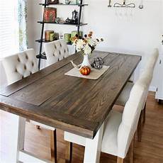 Dining Room Farm Tables by Diy Farmhouse Style Dining Table Domestically Creative Dining Room Farm Tables