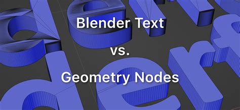 Image result for Blender Tutorial Geometry Node Text Effects