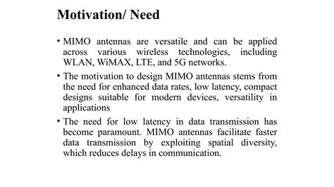 Photonic Band Gap and MIMO Antenna for Modern Application | PPTX