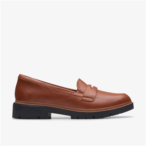 Womens Westlynn Glow Tan Leather Slip Ons | Clarks