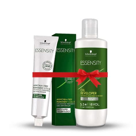 Schwarzkopf Essensity Hair Color 60G 4-0 Medium Brown + Developer 1000 ...
