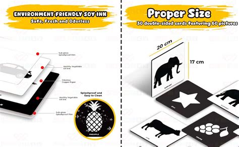 Wembley Large Flash Cards for Babies & Infants Educational Learning ...