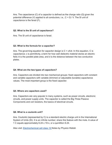 Capacitance Class 12 by Unacademy 的图像结果